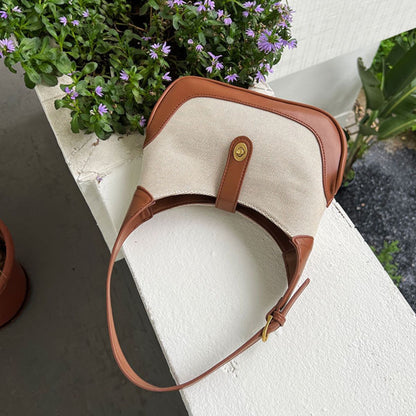 Two Color Canvas | Shoulder Bag