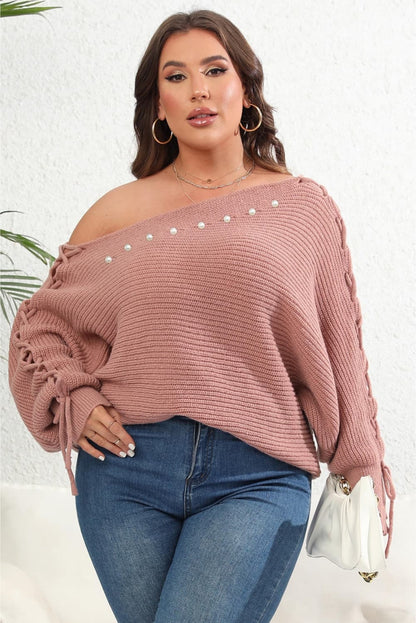 One Shoulder Beaded | Sweater