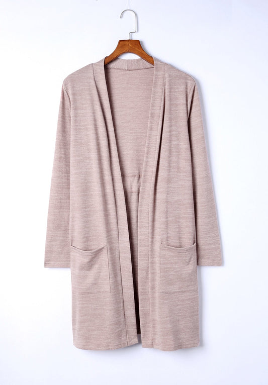 Long Sleeve Open Front with Pockets | Cardigan
