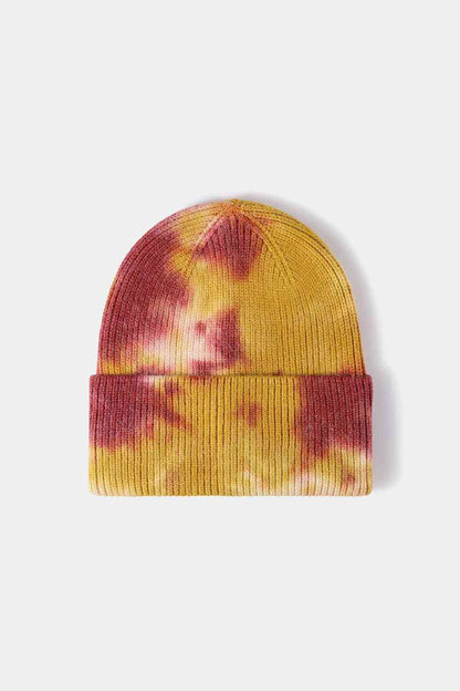 Tie-Dye Cuffed Rib-Knit Beanie | Hat