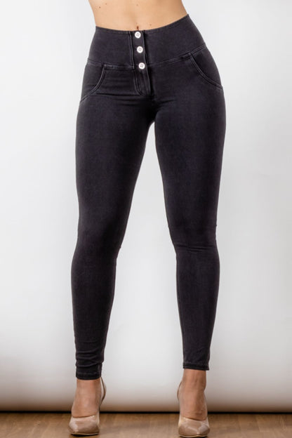 Comfy Huggers High Waist Skinny Long | Jeans