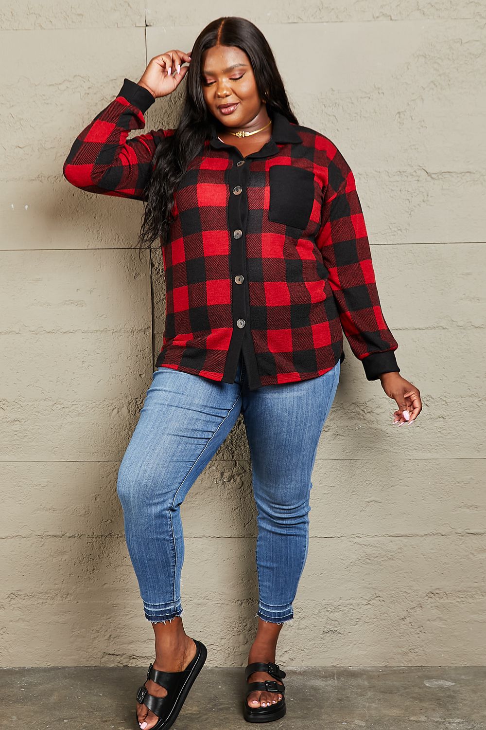 Contrast Plaid | Shacket