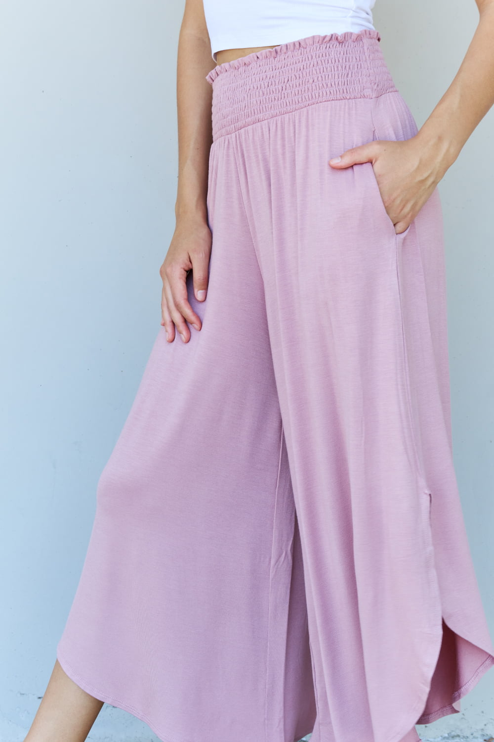 Wide Leg Palazzo in Lavender | Pants