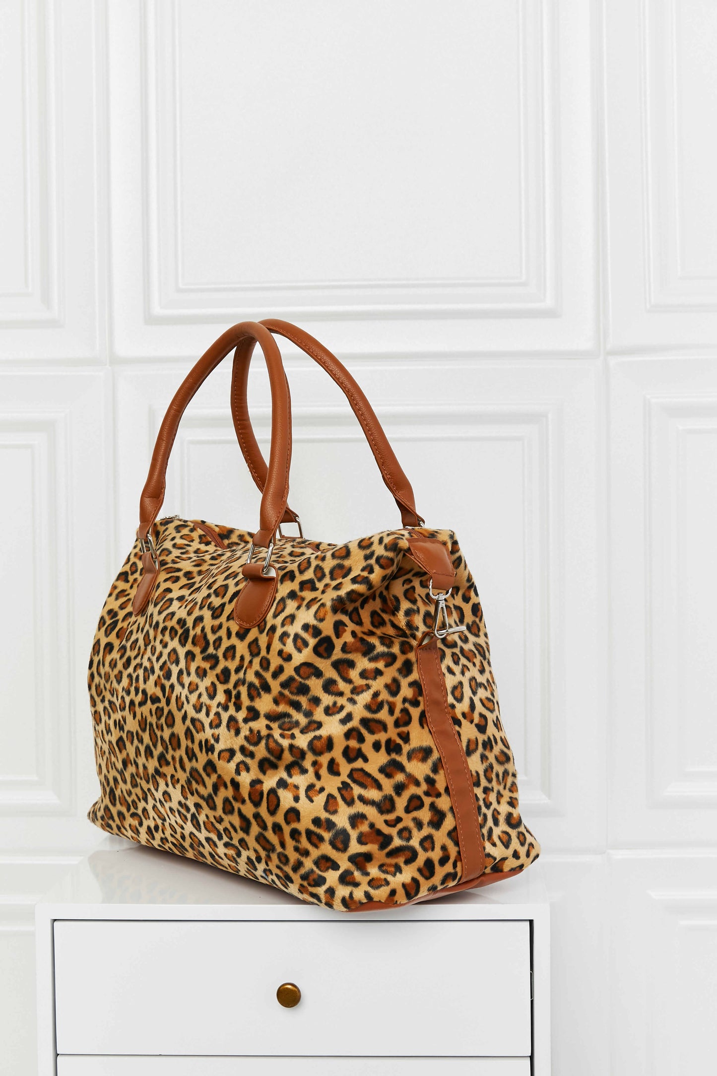 Brushed Leopard Print | Weekender Bag