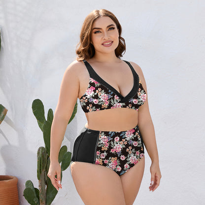 Floral High Waist | Two-Piece Swim Set