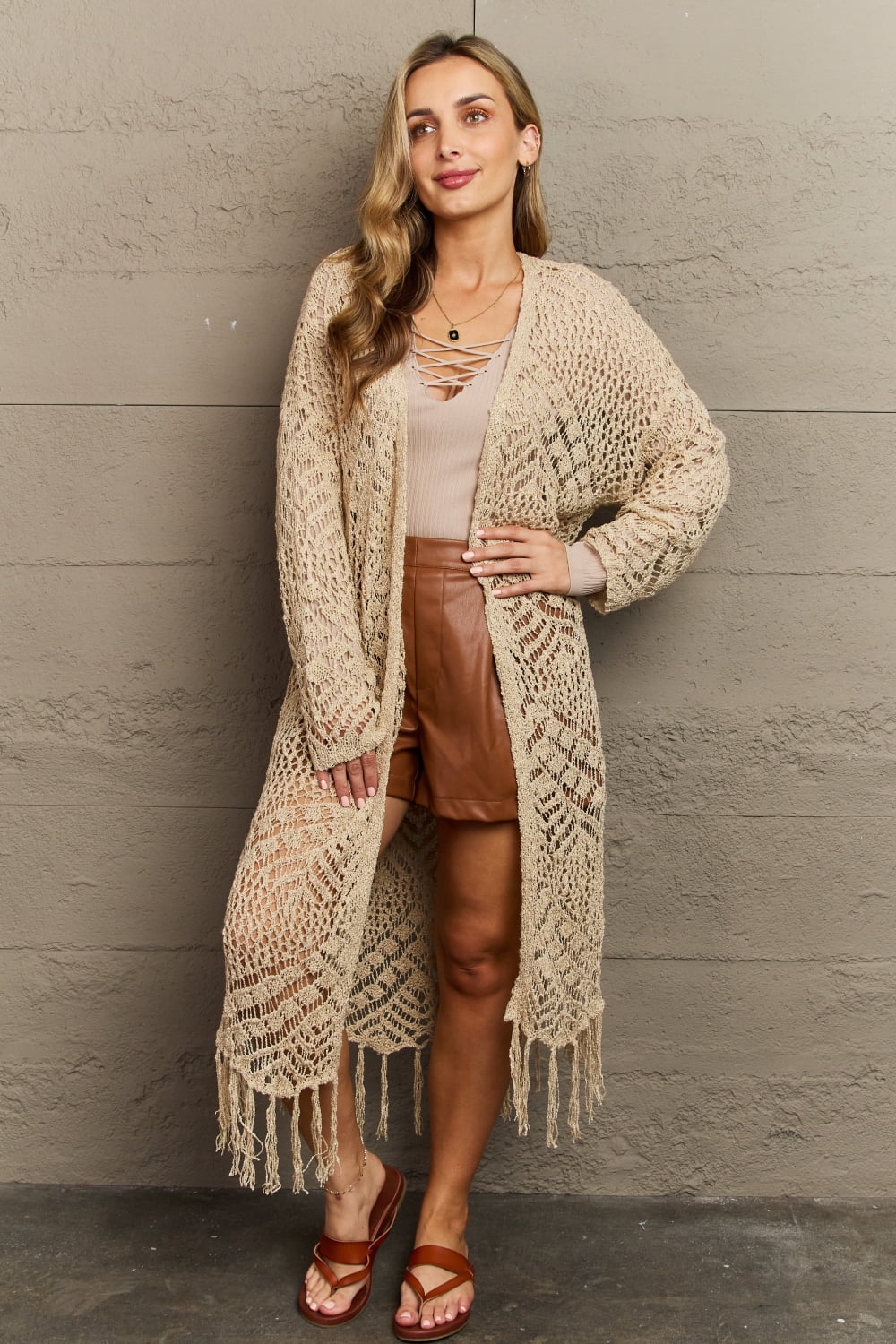 Western Knit Fringe | Cardigan