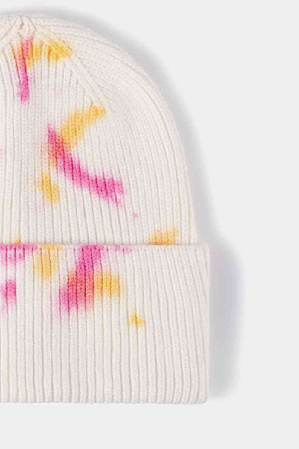 Tie-Dye Cuffed Rib-Knit Beanie | Hat