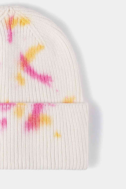 Tie-Dye Cuffed Rib-Knit Beanie | Hat