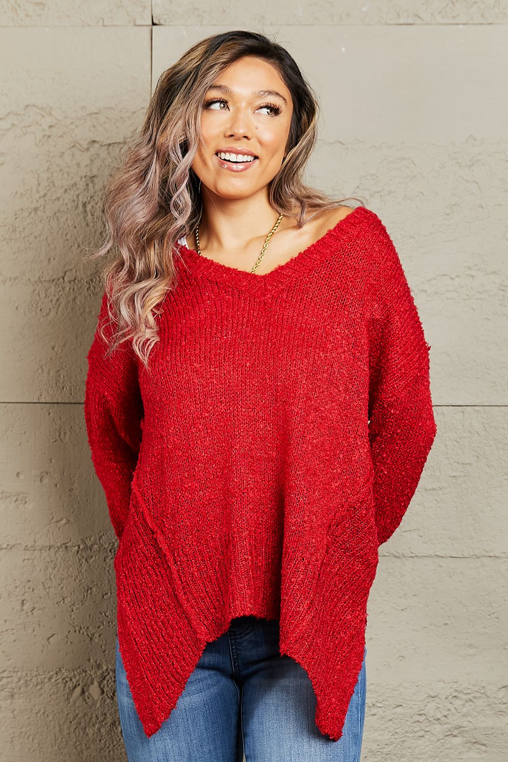 Luxe Draped Detail Knit | Sweater