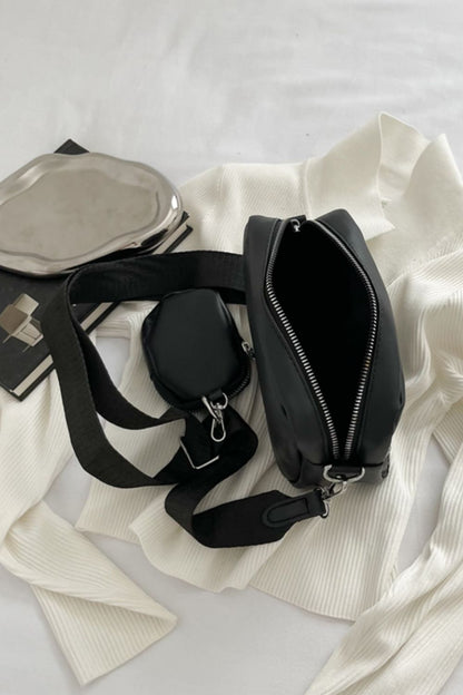 Vegan Leather Shoulder | Bag with Small Purse