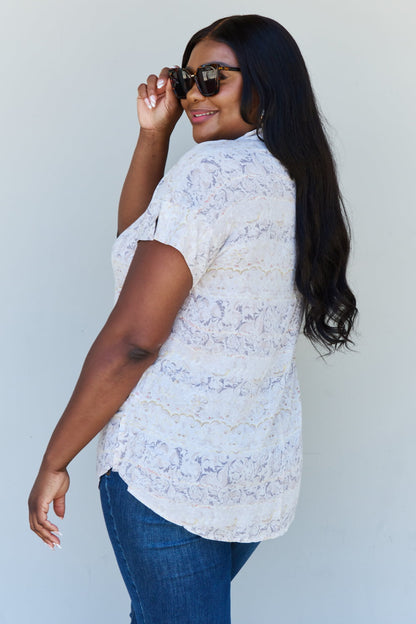 Floral Paisley Printeded Twist Tunic | Top