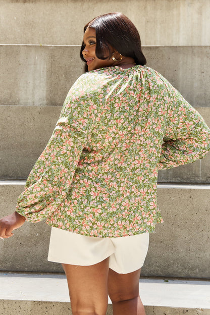 Balloon Sleeve Floral | Blouse
