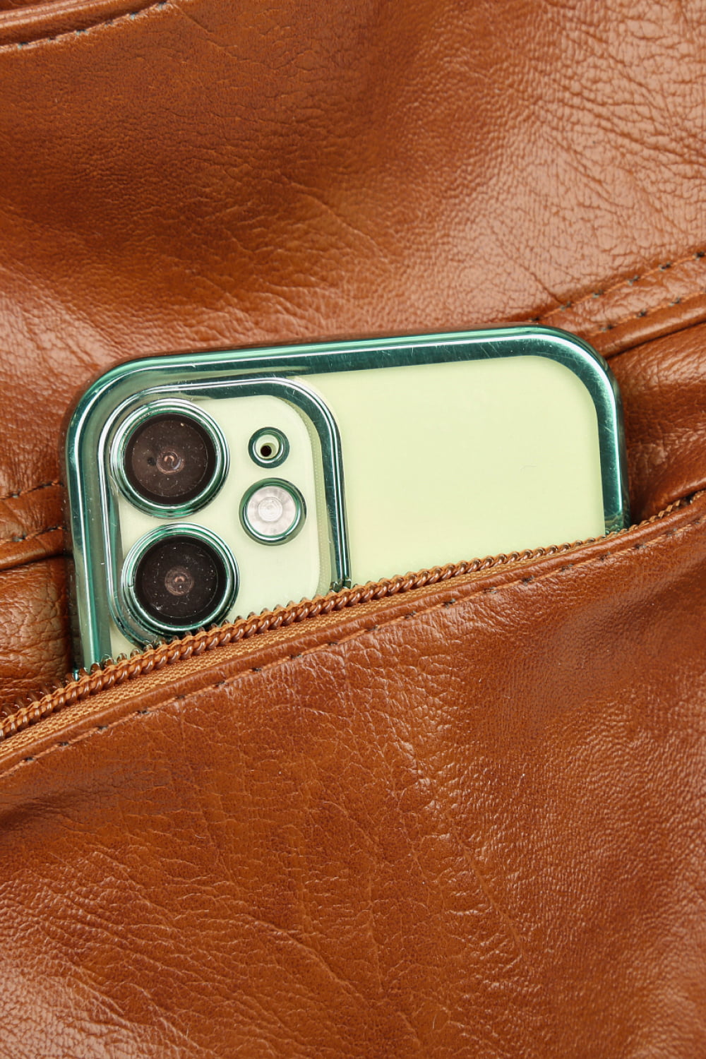 Tied Caramel Vegan Leather | Handbag