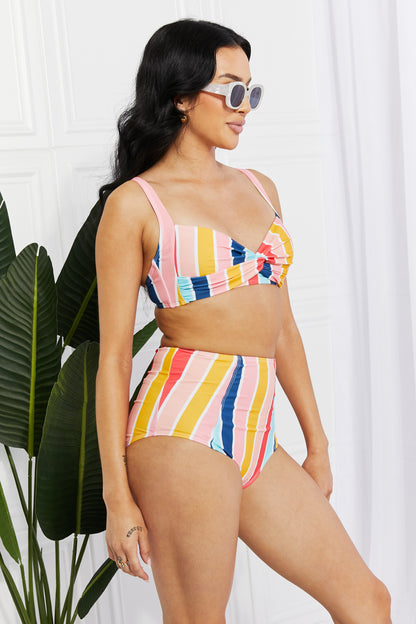 Stripe Twist High-Rise | Bikini