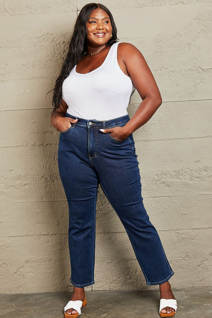 Tummy Control High Waisted Straight | Jeans