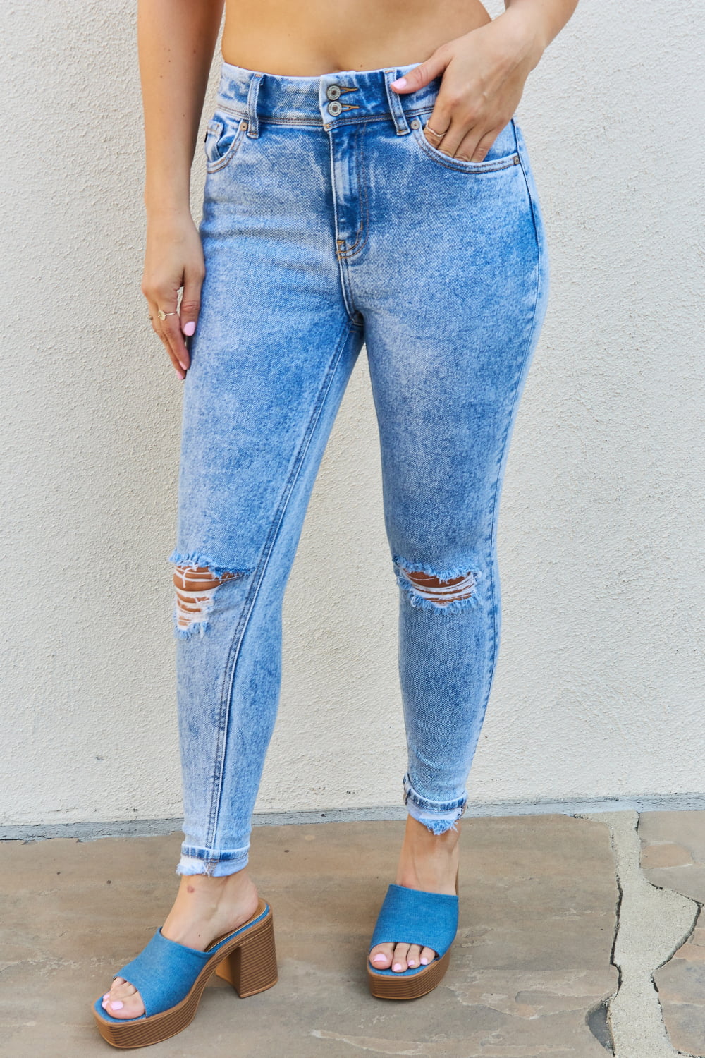High Rise Ripped Skinny | Jeans