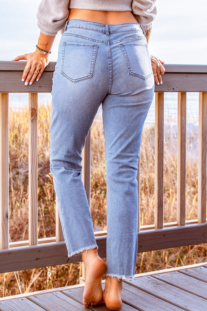 Stylish Distressed Cropped | Jeans