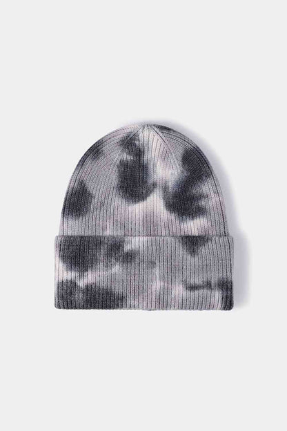 Tie-Dye Cuffed Rib-Knit Beanie | Hat