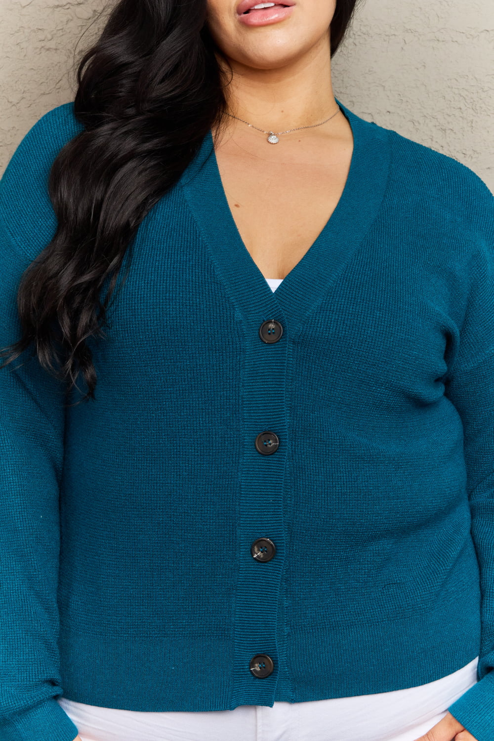 Button Down in Teal | Cardigan