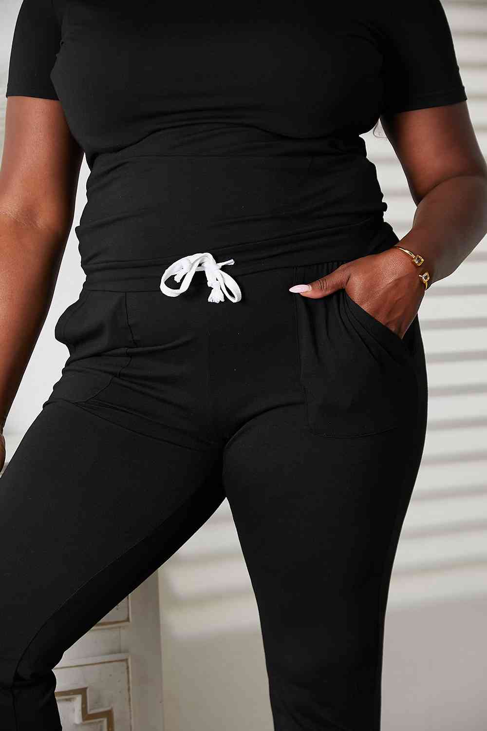 Asymmetrical Neck with Pockets | Jumpsuit