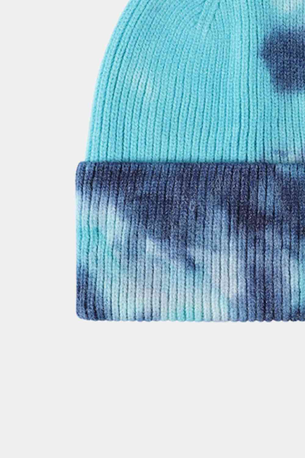 Tie-Dye Cuffed Rib-Knit Beanie | Hat