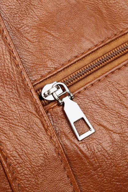 Tied Caramel Vegan Leather | Handbag