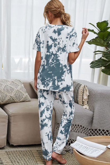 Tie-Dye Tee + Drawstring Waist Joggers | Lounge Set