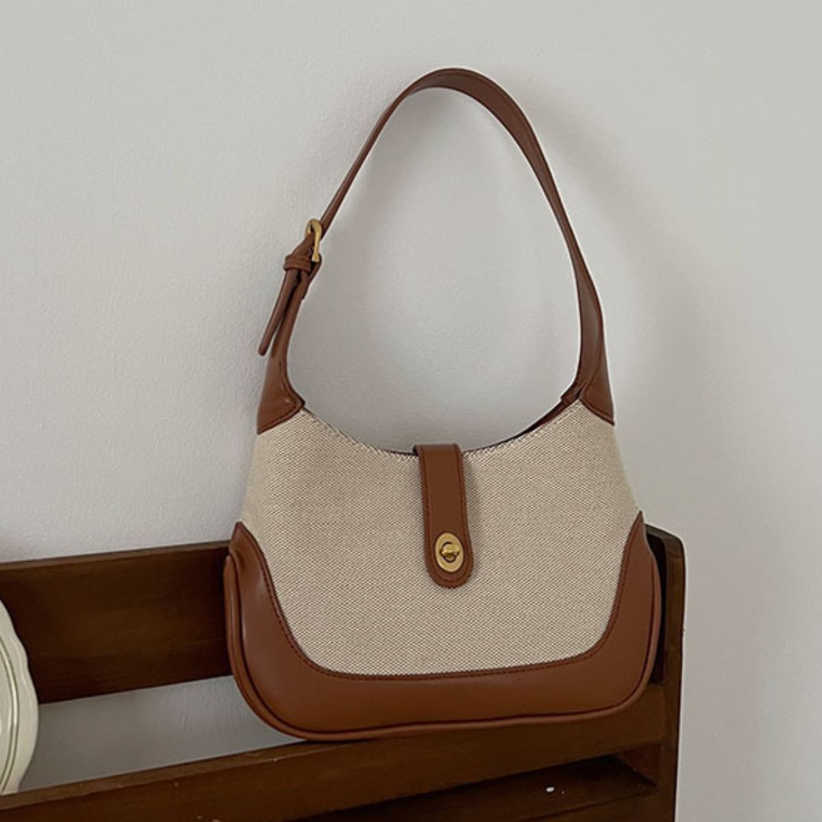 Two Color Canvas | Shoulder Bag