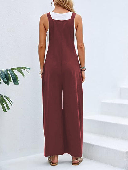 Wide Leg with Pockets | Overalls