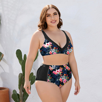 Floral High Waist | Two-Piece Swim Set