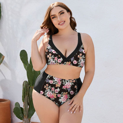 Floral High Waist | Two-Piece Swim Set