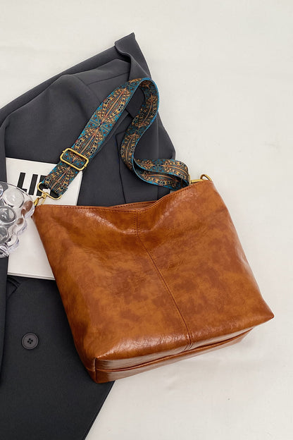 Ethnic Strap Vegan Leather Shoulder | Bag
