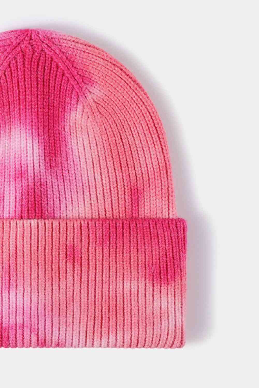 Tie-Dye Cuffed Rib-Knit Beanie | Hat