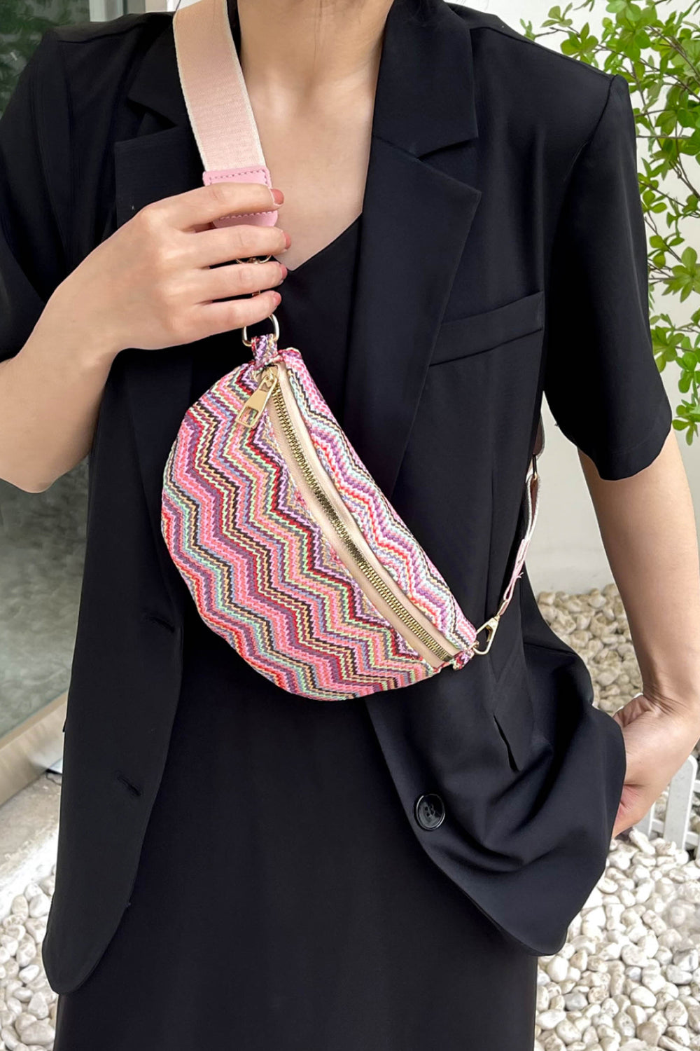 Zigzag Straw | Sling Bag