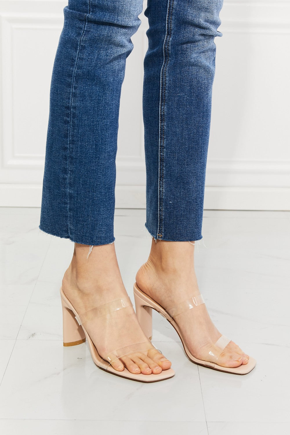 Transparent Double Band Heeled | Sandal