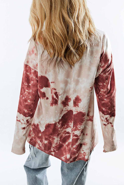 Tie-Dye Dropped Shoulder | Top