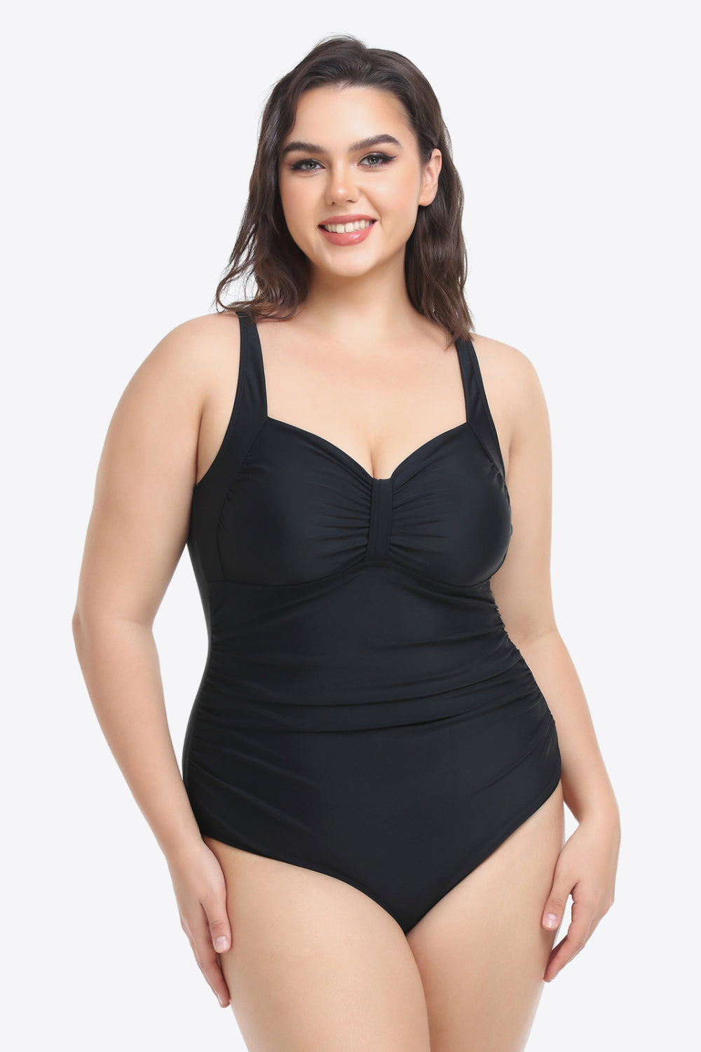 Sleeveless Plunge | One-Piece Swimsuit