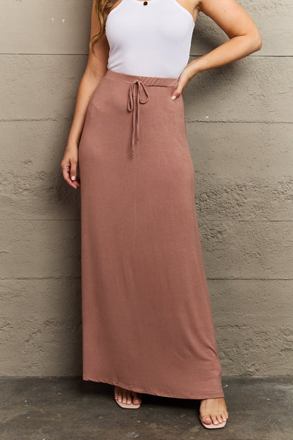 Flare Maxi in Chocolate | Skirt