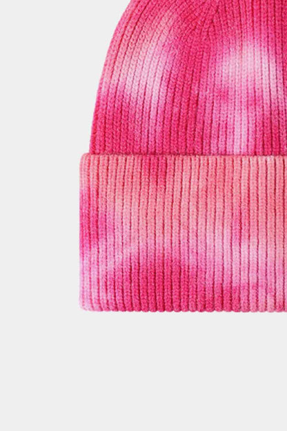 Tie-Dye Cuffed Rib-Knit Beanie | Hat