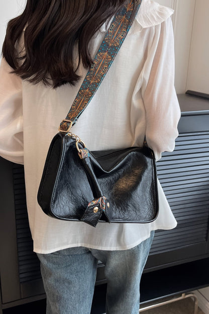 Ethnic Strap Vegan Leather Shoulder | Bag