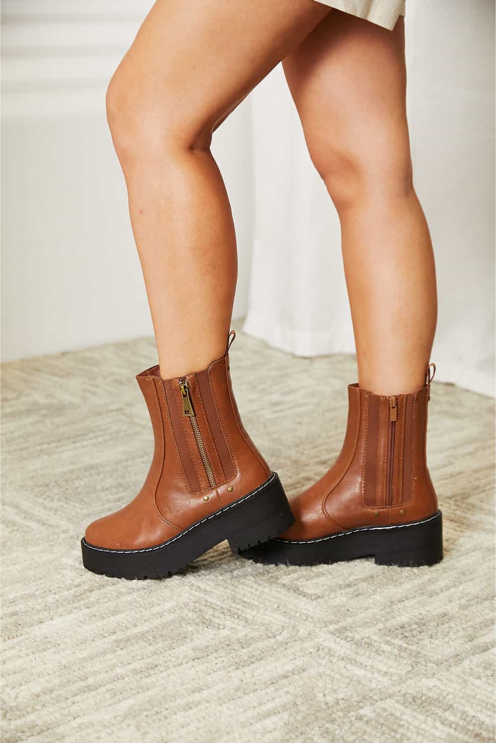 Side Zip Platform | Boots