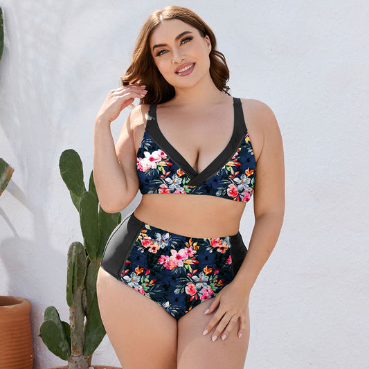 Floral High Waist | Two-Piece Swim Set