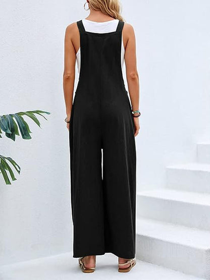 Wide Leg with Pockets | Overalls