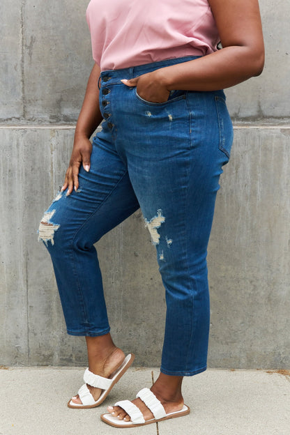 High Waisted Ripped Boyfriend | Jeans