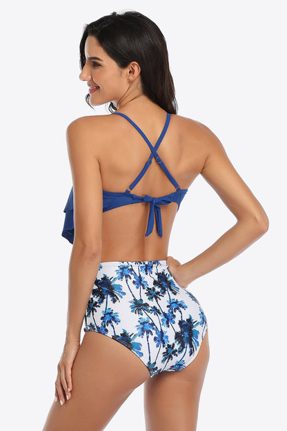 Botanical Ruffled | Two-Piece Swimsuit