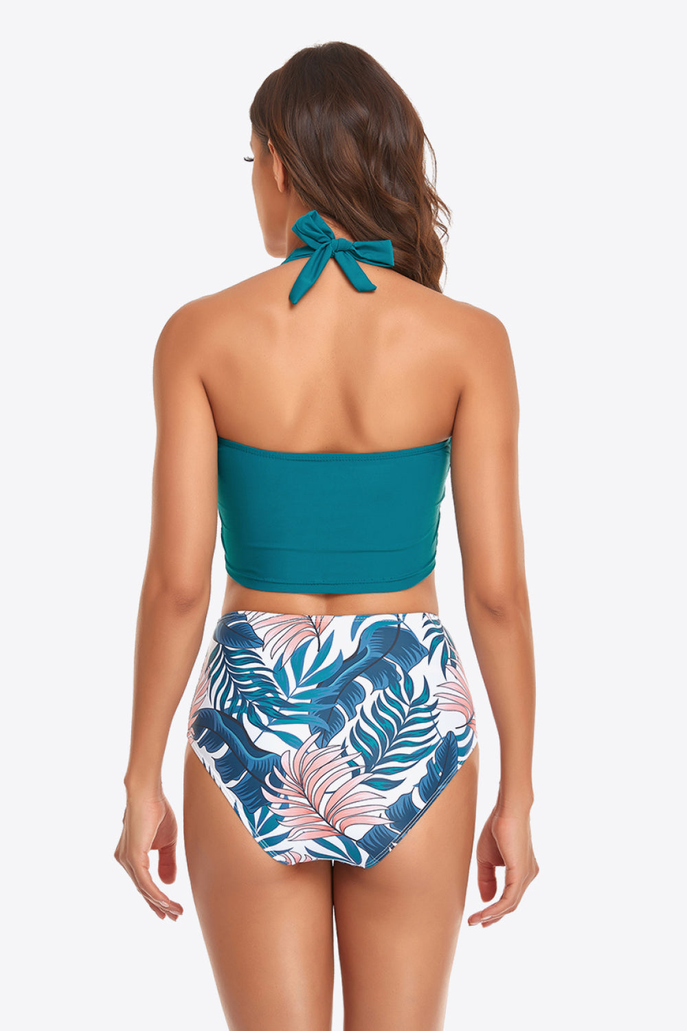 Botanical Halter Neck Drawstring | Bikini Set