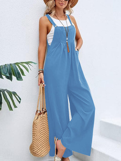 Wide Leg with Pockets | Overalls
