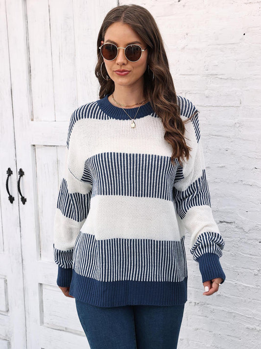 Round Neck Drop Shoulder | Sweater