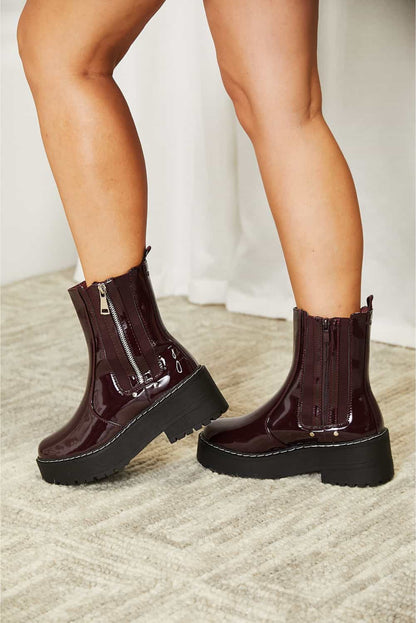 Side Zip Platform | Boots