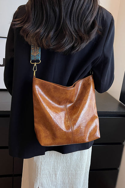 Ethnic Strap Vegan Leather Shoulder | Bag